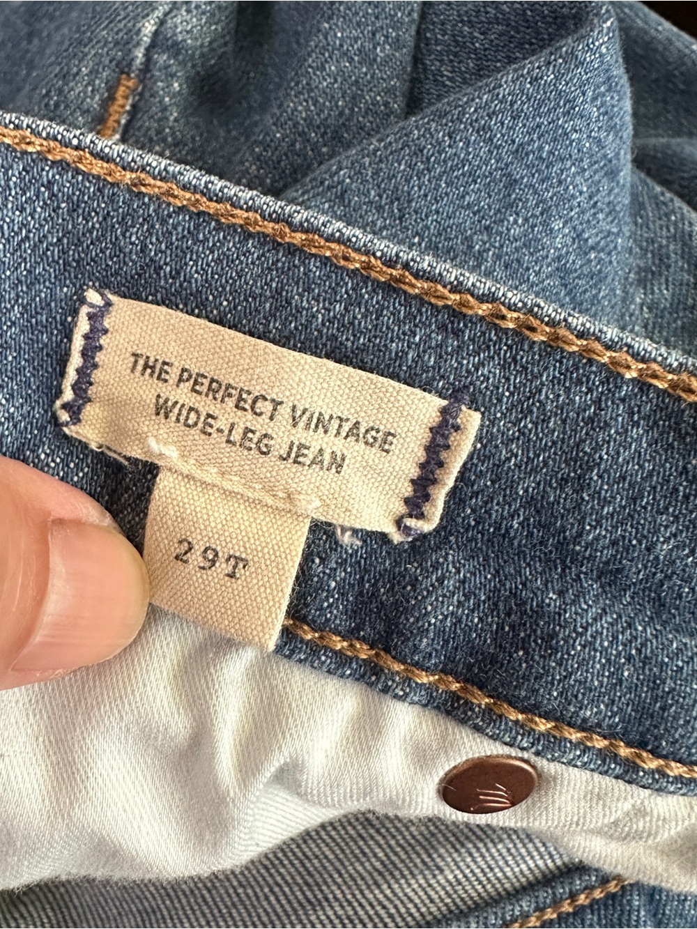 MADEWELL The Perfect Vintage Wide-Leg Jean 29T 29 tall (31 X 32) - Picture 7 of 7